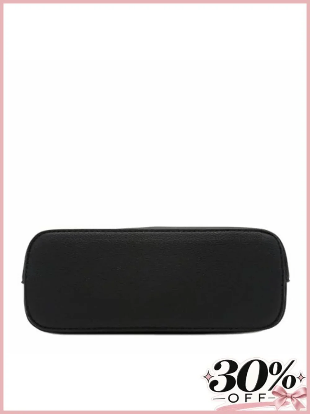 Faux Leather Small Dome Crossbody Bag with Chain Strap Adjustable